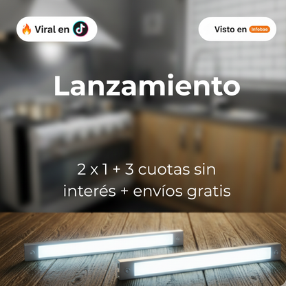 Luz LED con Sensor de Movimiento – Pack 2 Unidades (Oferta Lanzamiento)